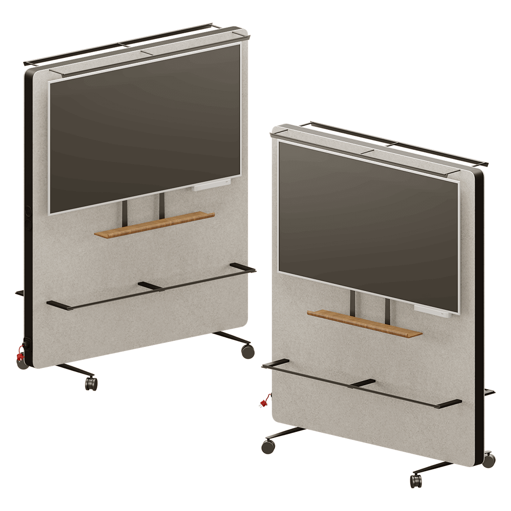 Wilkhahn Flexible带显示器支架的房间隔挡 屏风 办公室家具3D模型（OBJ,FBX,MAX）