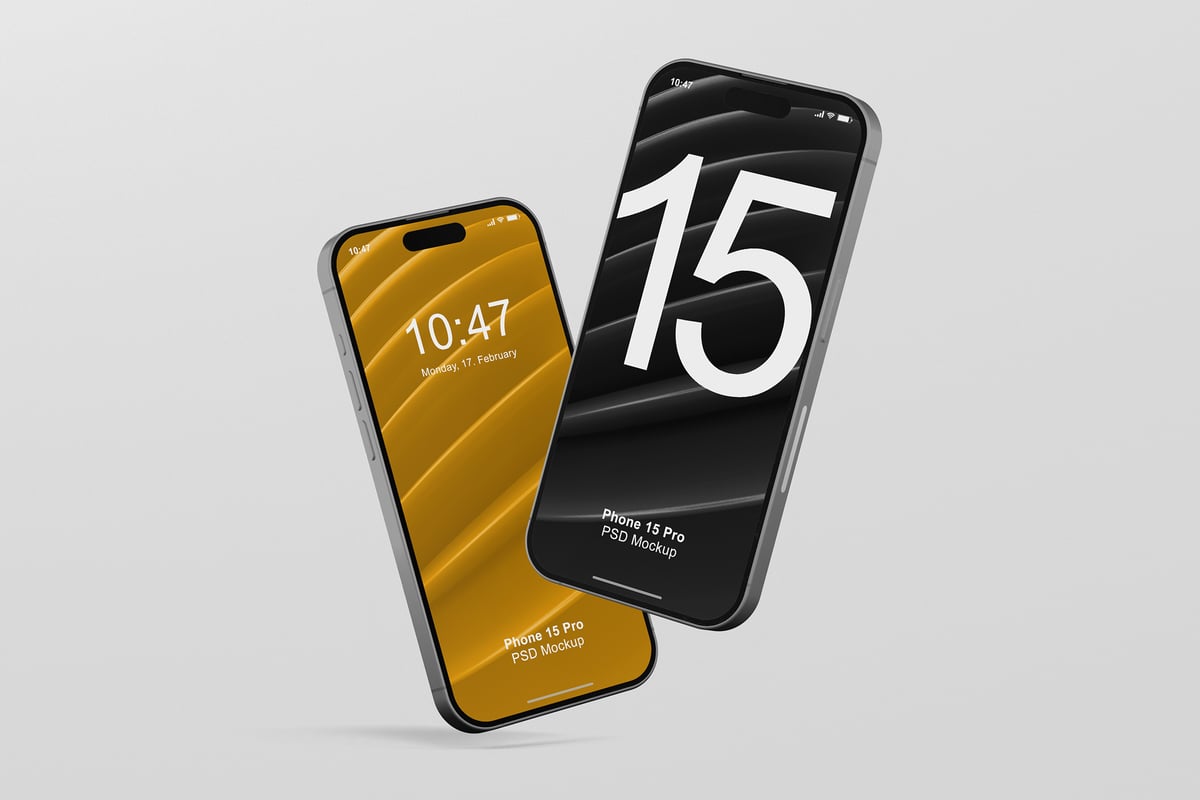 iPhone手机 样机 (PSD,JPG,PDF)
