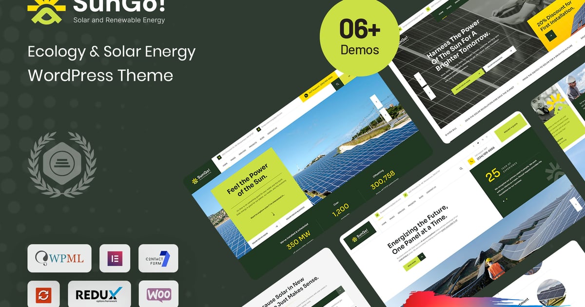 Sungo – 生态与太阳能 WordPress 主题