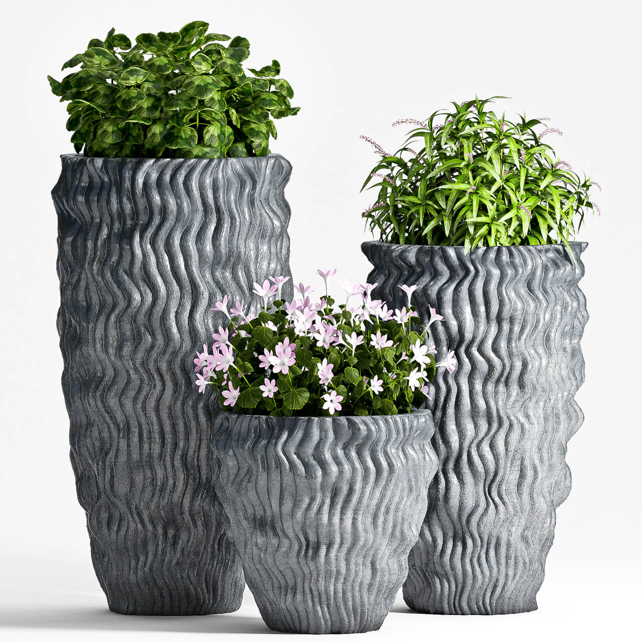 室外绿植花坛 花丛3D模型（OBJ,MAX）