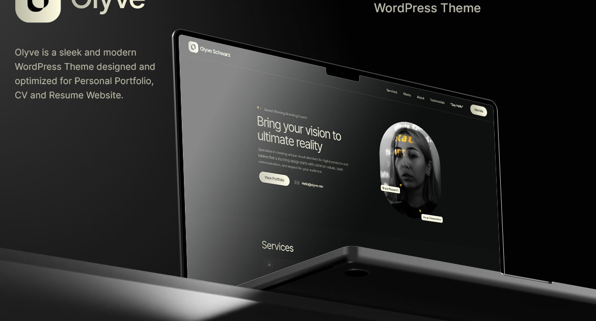 Olyve–个人作品集 WordPress 主题