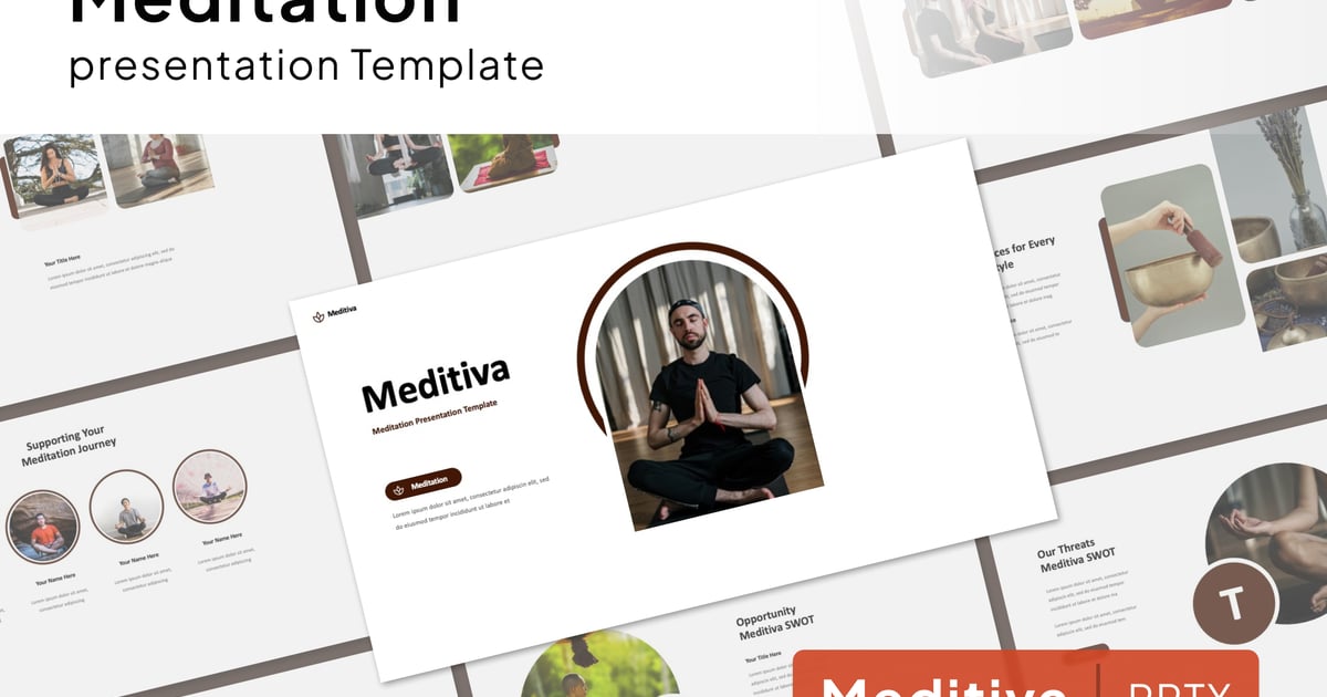 Meditiva – 冥想 Power Point 模板