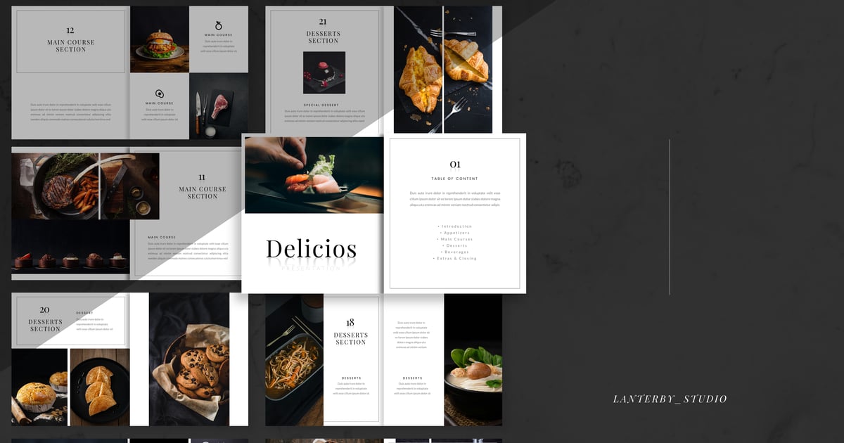 Deilico 食品业务 Powerpoint 模板