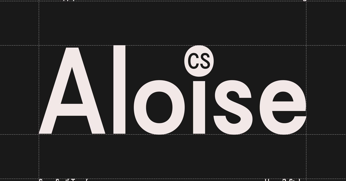 Aloise – 当代字体