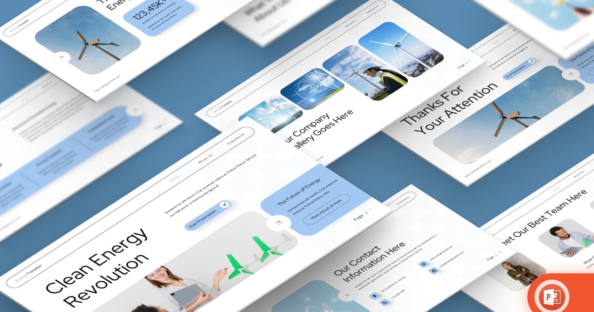 清洁能源革命 – 可持续的 PowerPoint