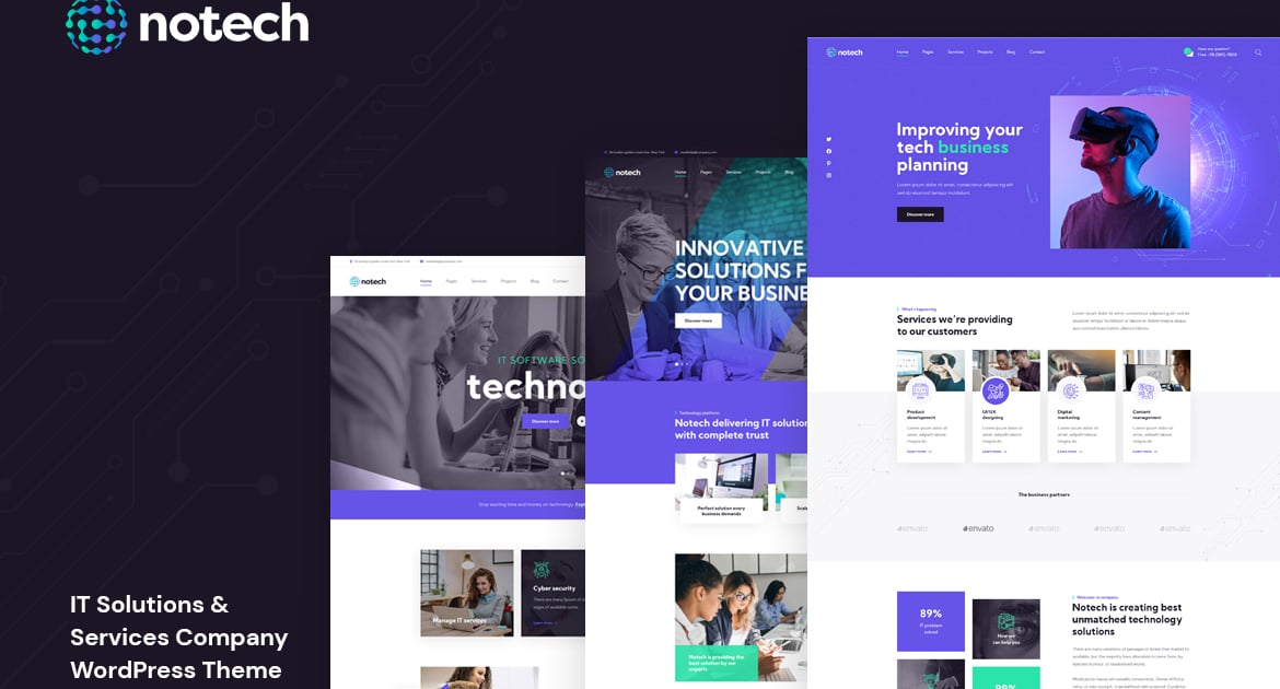 Notech – IT 解决方案和服务 WordPress 主题