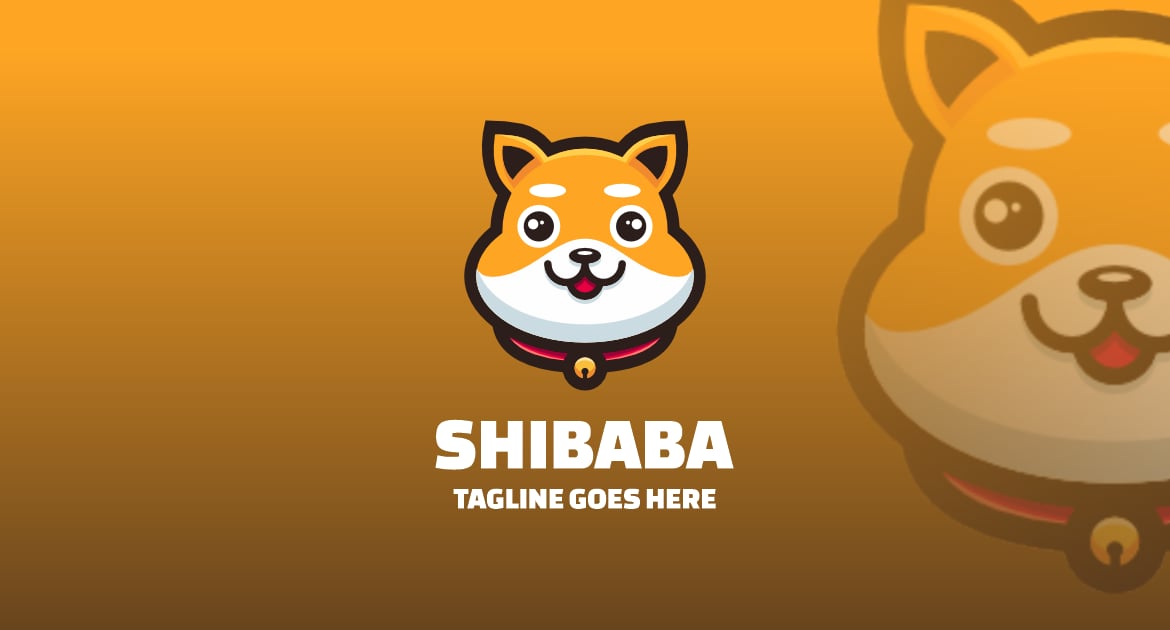 柴犬简单吉祥物标志