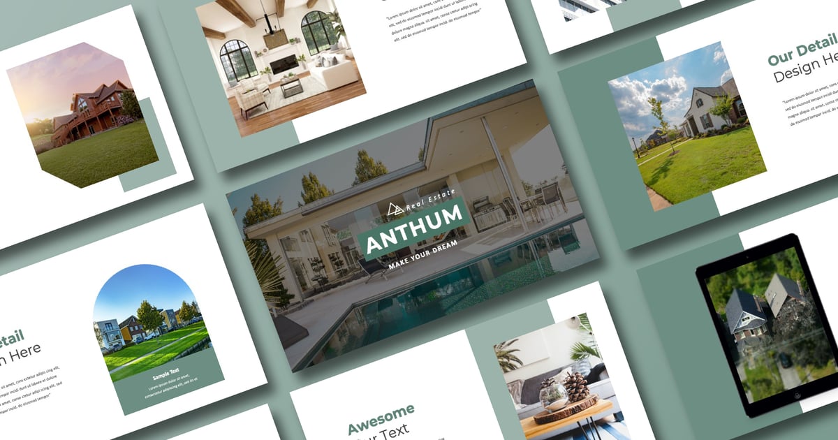 Anthum 房地产 PowerPoint 模板