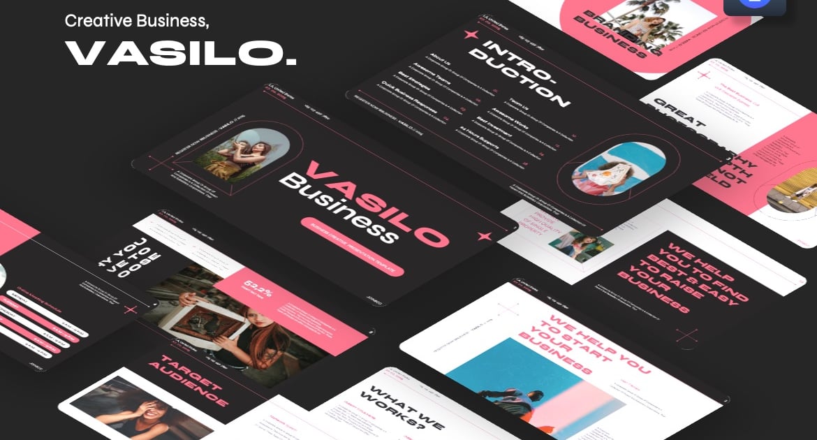Vasilo – 商业创意主题演讲模板