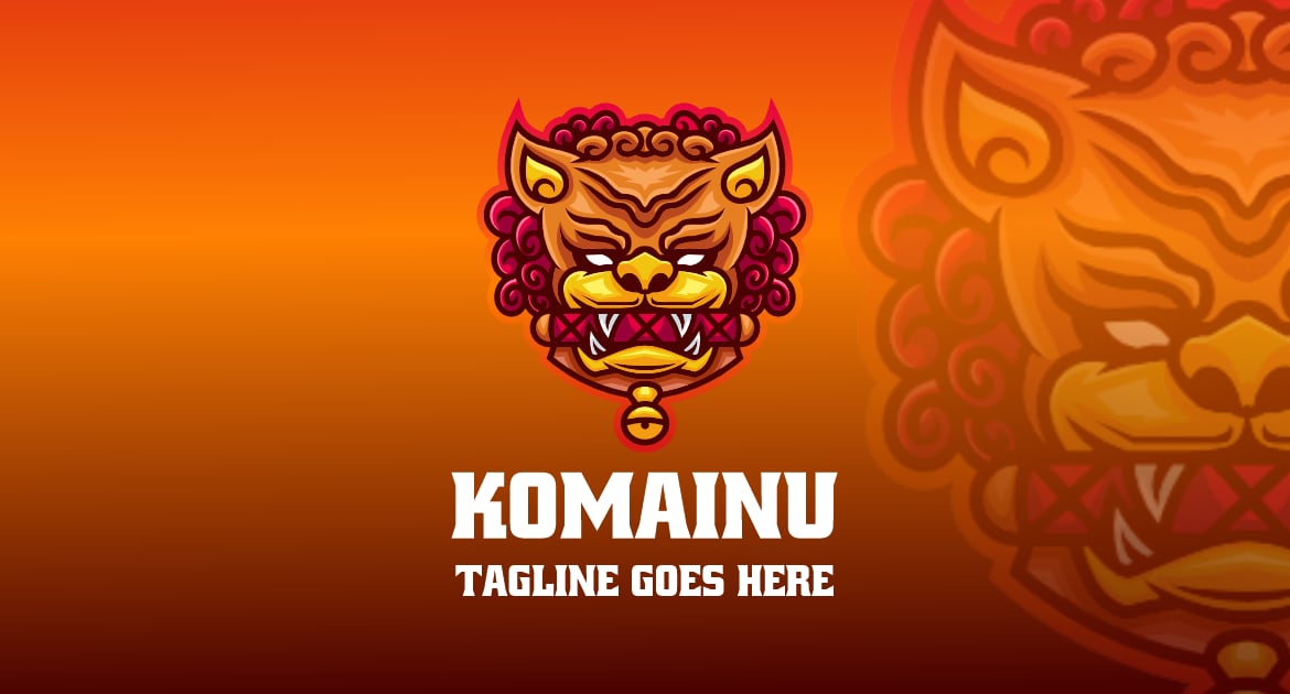 Komainu 简单吉祥物标志