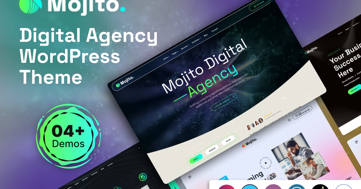 Mojito–数字代理 WordPress 主题