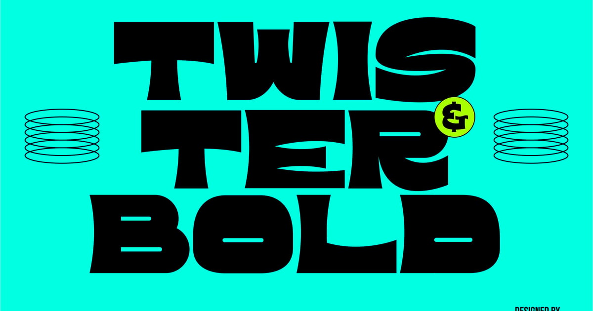 Twister Bold现代加粗字体
