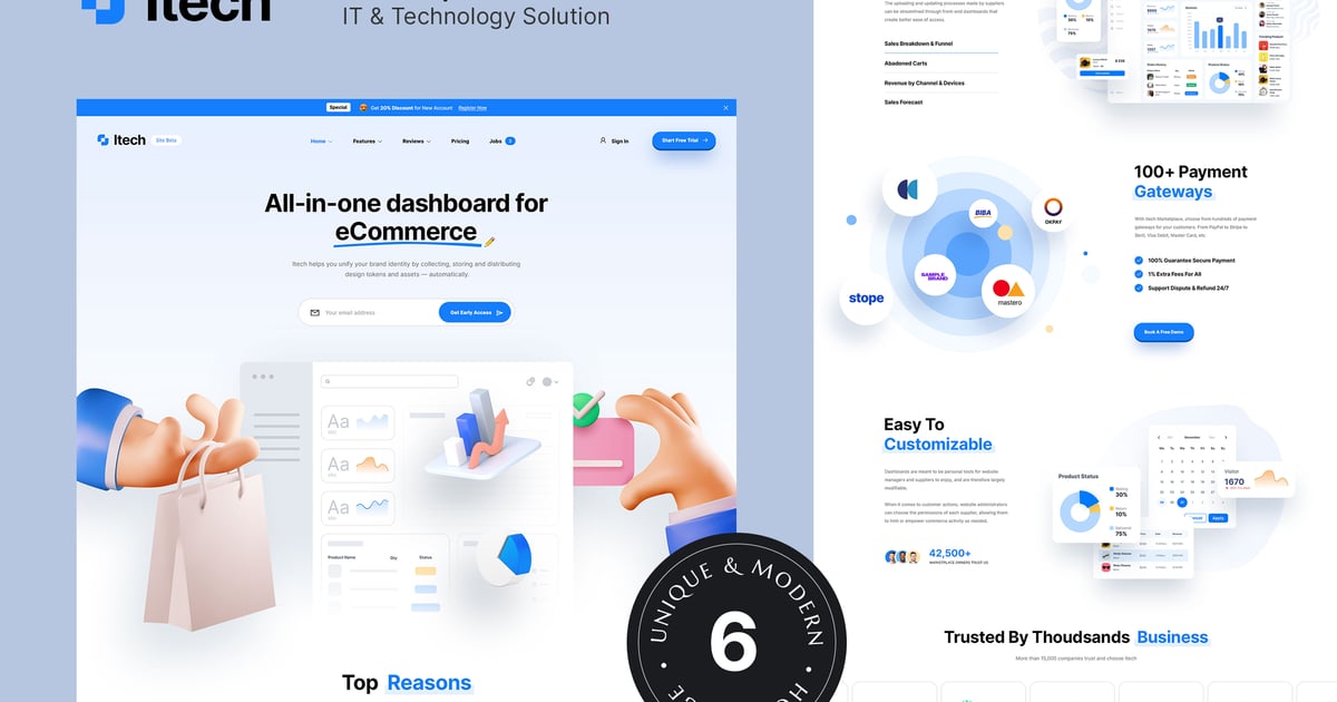 Itech – IT 和技术解决方案 PSD 模板