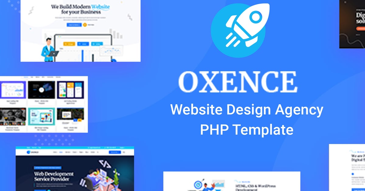 Oxence – 网页设计机构 PHP 模板