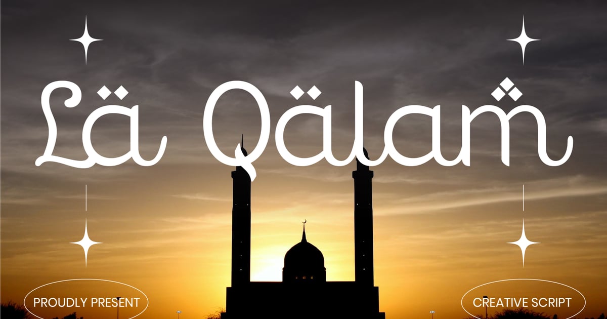 La Qalam 创意脚本字体