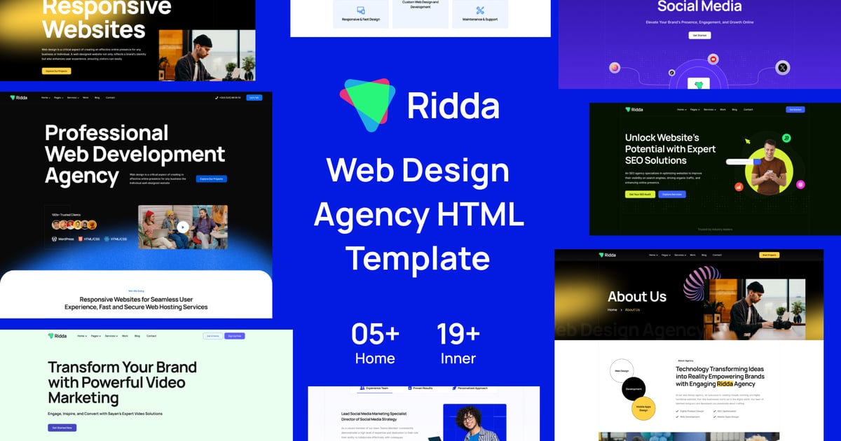 Ridda – 网页设计机构 HTML 模板