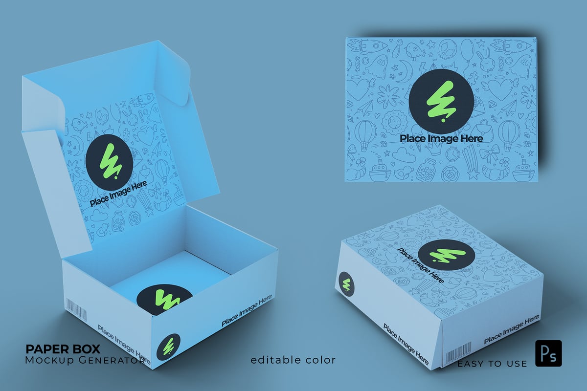纸盒模型样机 (PSD)