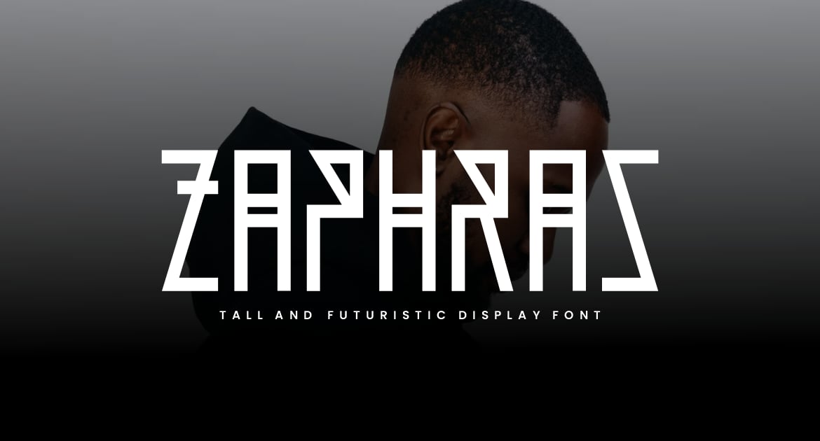 Zaphras – 高大而未来主义的字体
