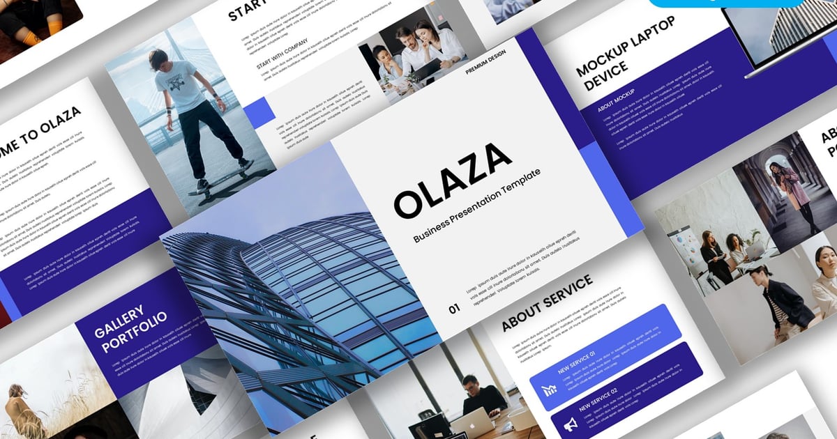 Olaza – 商业主题演讲模板