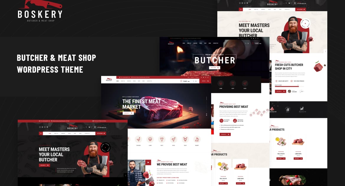 Boskery – 肉店和肉店 WordPress 主题