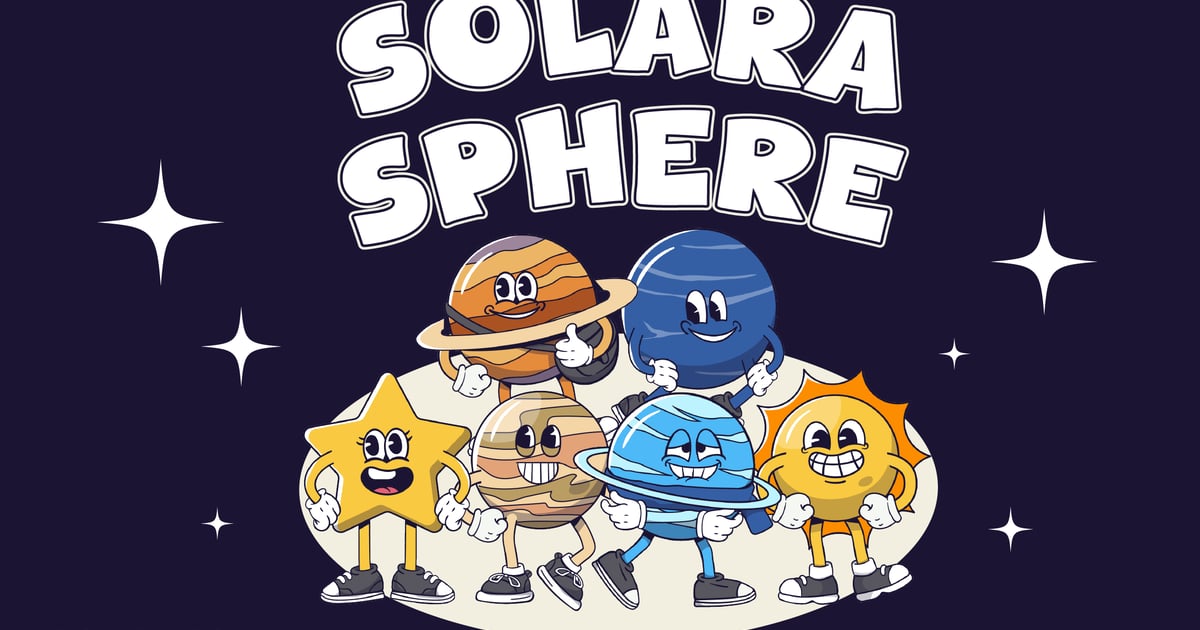 Solara Sphere – 太阳系吉祥物插画