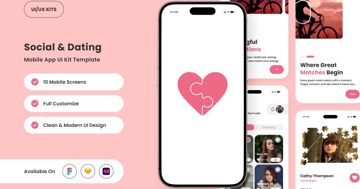 Lozzle – 极简时尚的约会应用界面