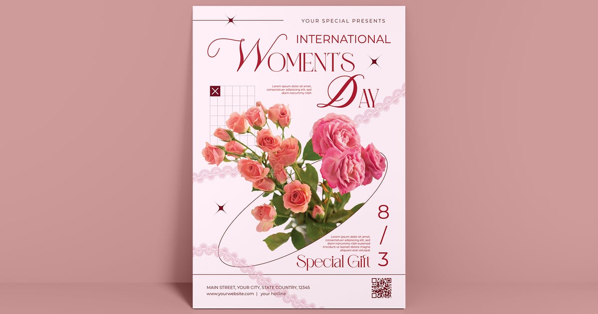 国际妇女节传单