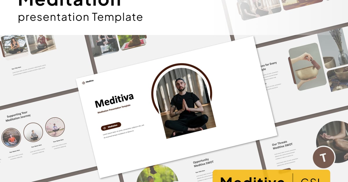Meditiva – 冥想 Google 幻灯片模板