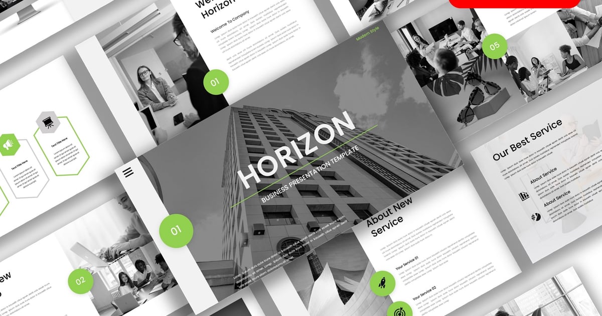 Horizo​​n – 商业 PowerPoint 模板