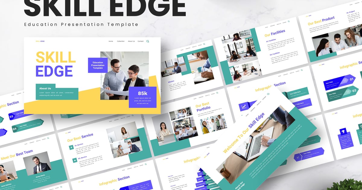 Skill Edge – 教育主题演讲模板