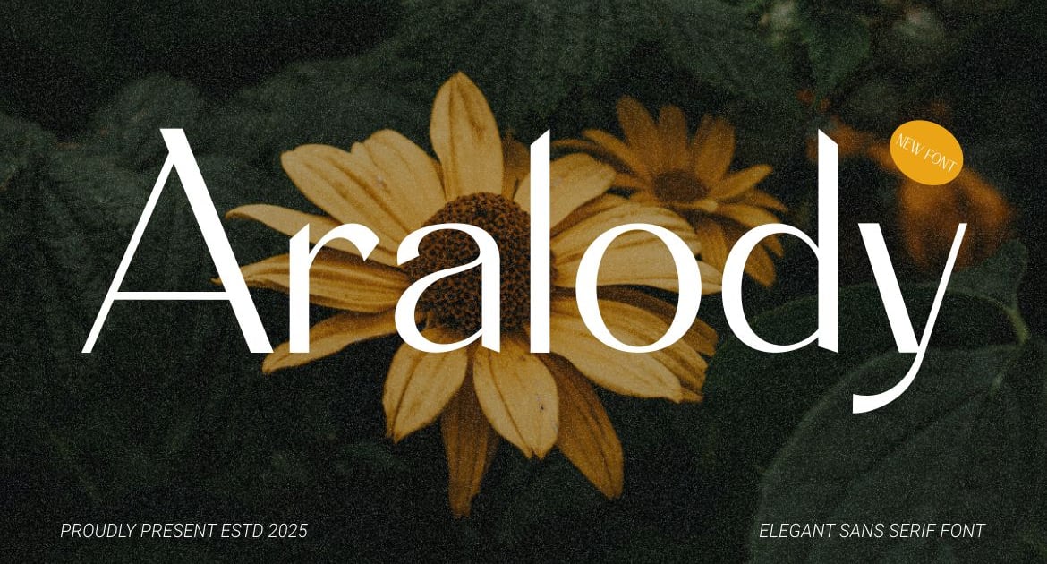 Aralody – 优雅的无衬线字体