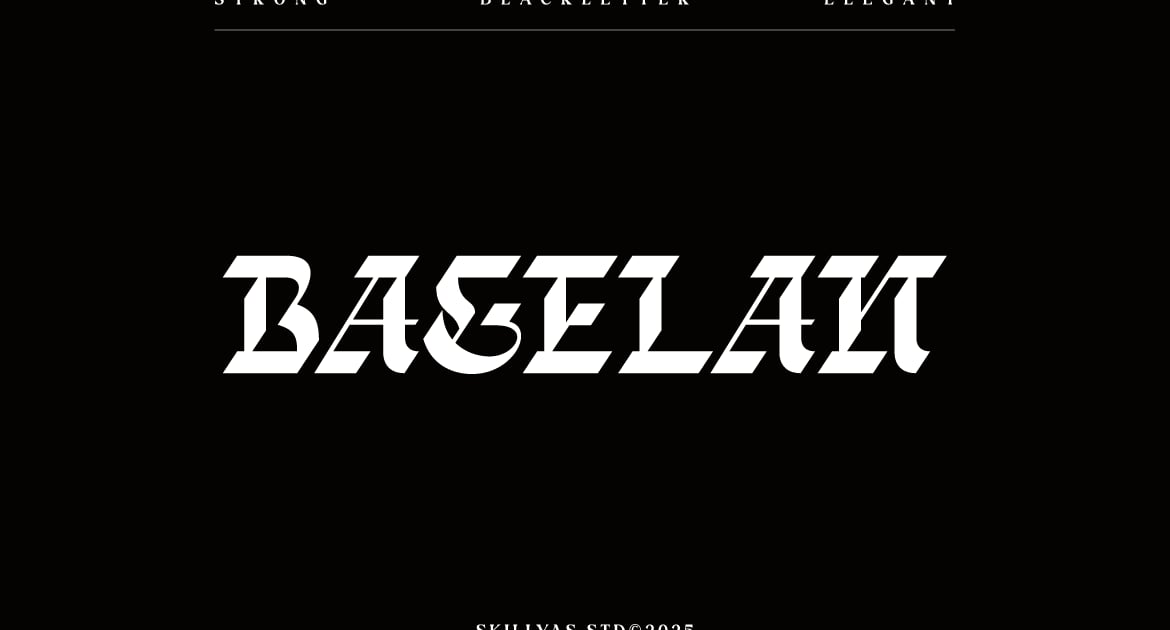 Bagelan 黑体字体