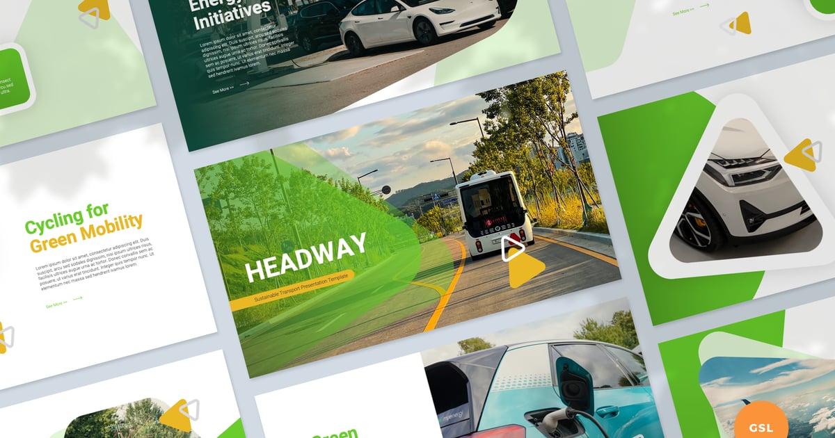 Headway 可持续交通 Google 幻灯片