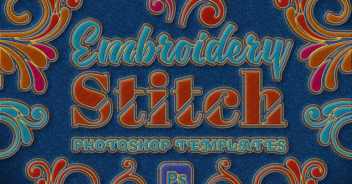 刺绣 Photoshop 模型