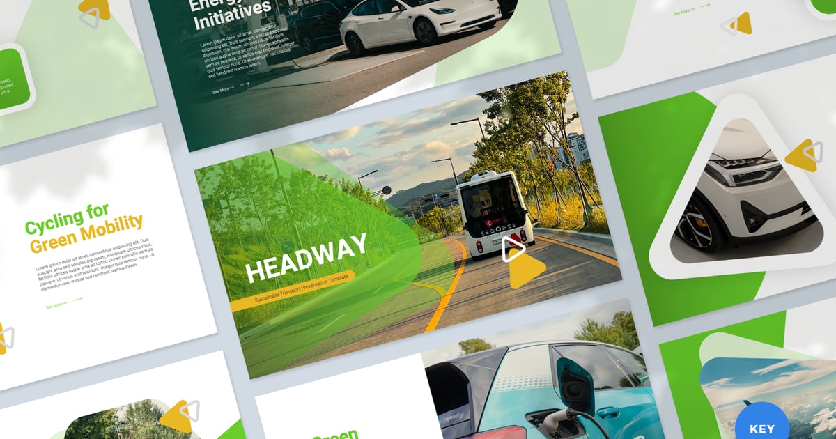 Headway 可持续运输主题演讲模板