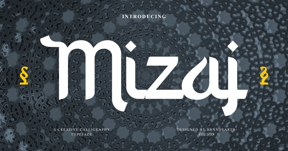 Mizaj 创意书法字体