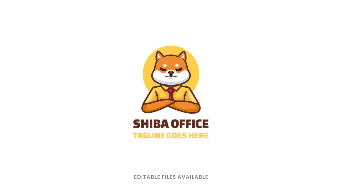Shiba Office 简单吉祥物标志