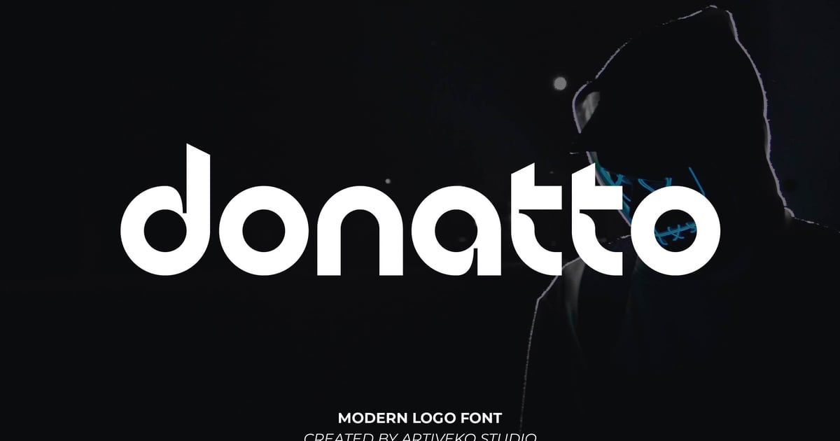 Donatto 徽标字体