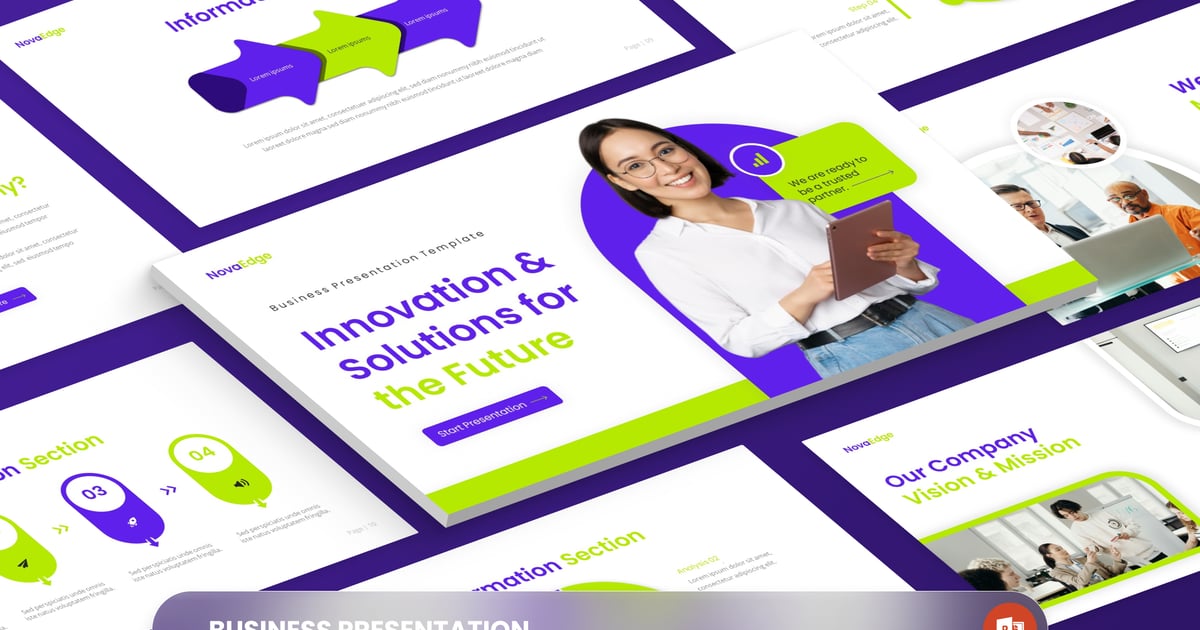 NovaEdge – 商业 PowerPoint 模板