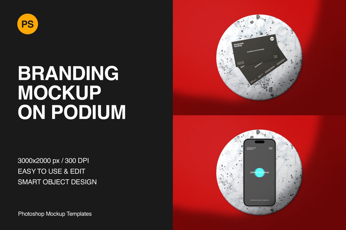 登上领奖台的品牌模型样机 (PSD)