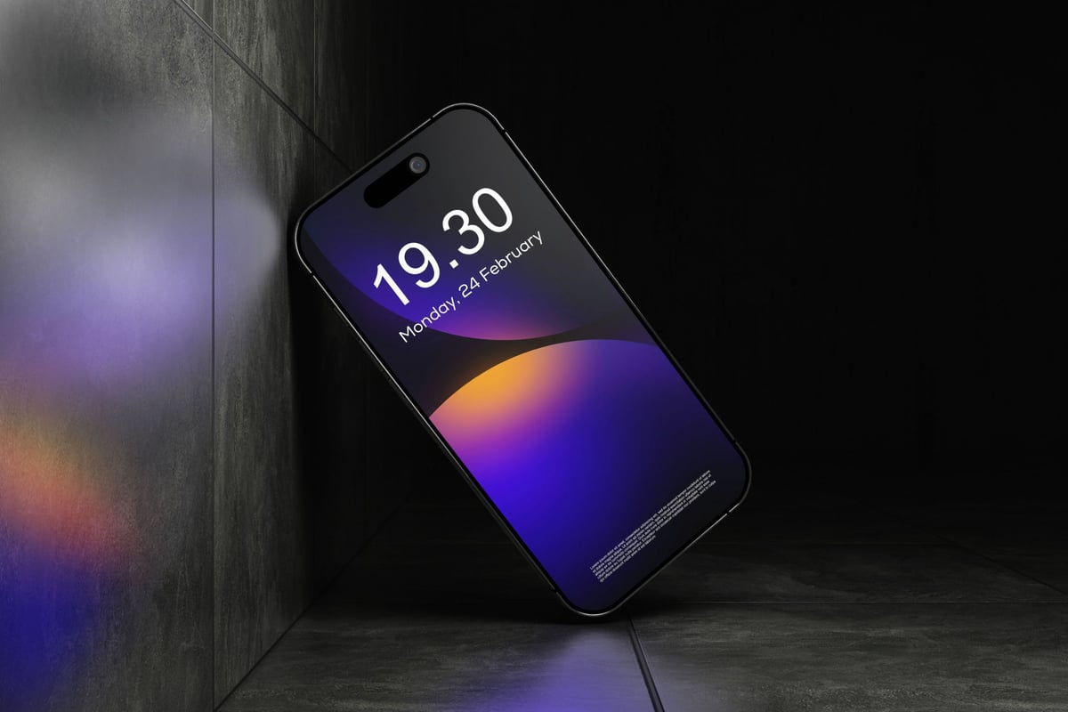 iPhone手机模型样机 (PSD)