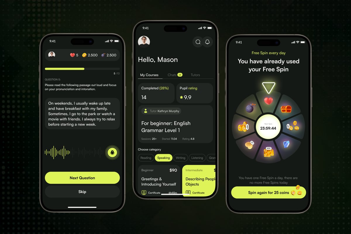 游戏化学习应用APP UI KIT (FIG)