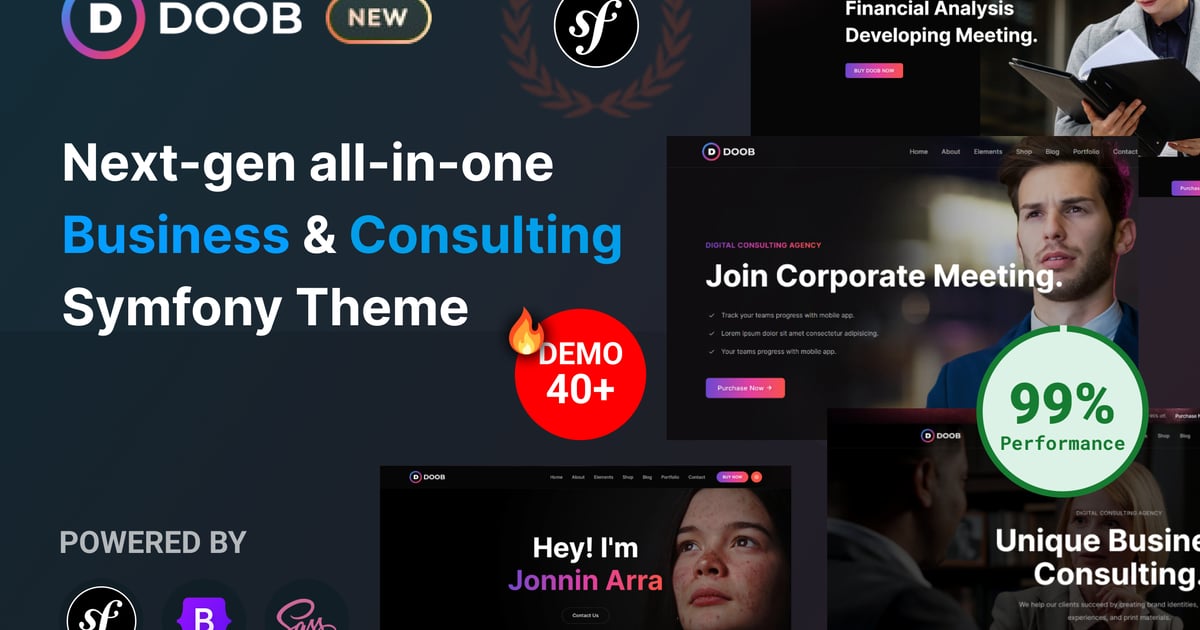 Doob – Symfony 商业和咨询模板