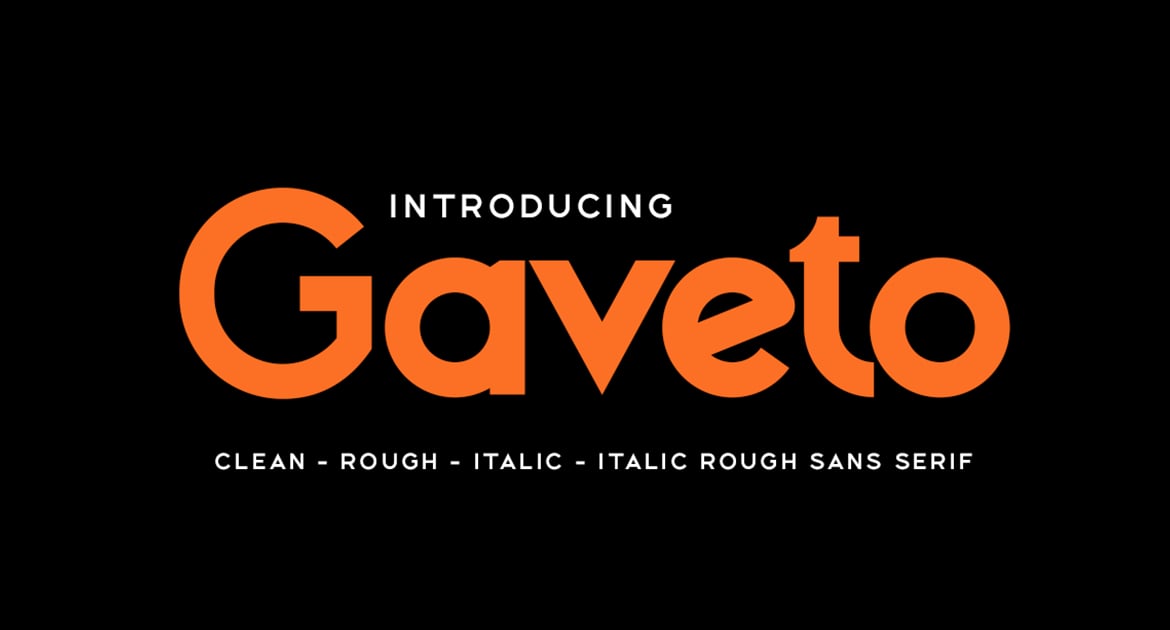 Gaveto几何无衬线字体