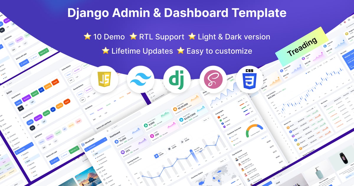 WowDash Tailwind CSS 多用途管理模板