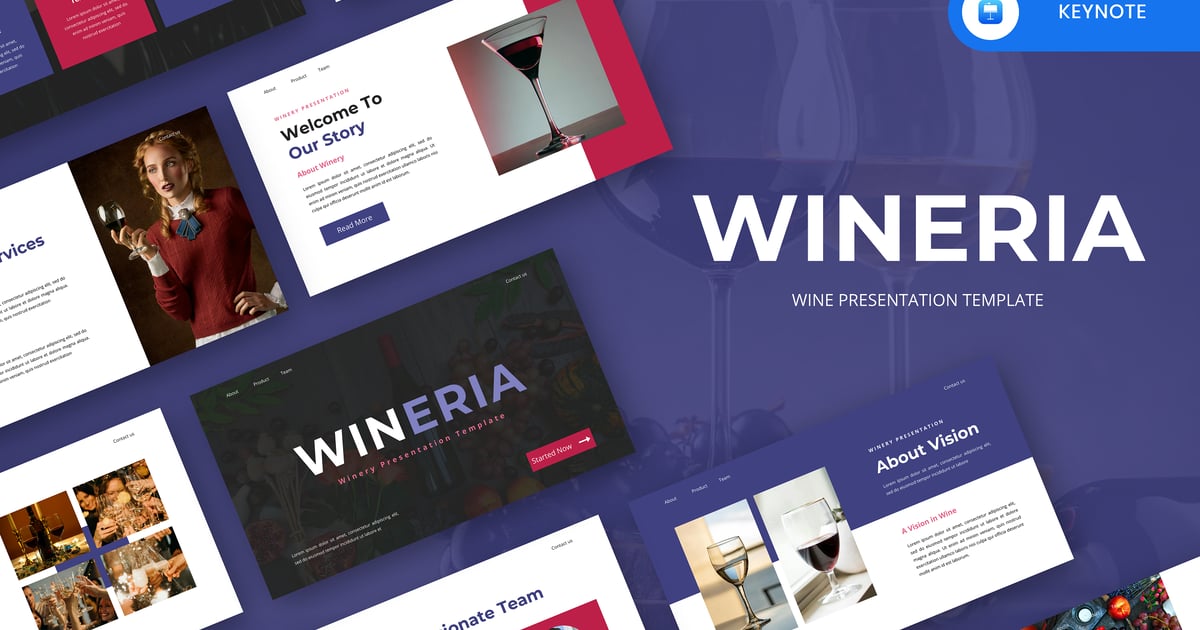 Wineria – 葡萄酒主题演讲模板