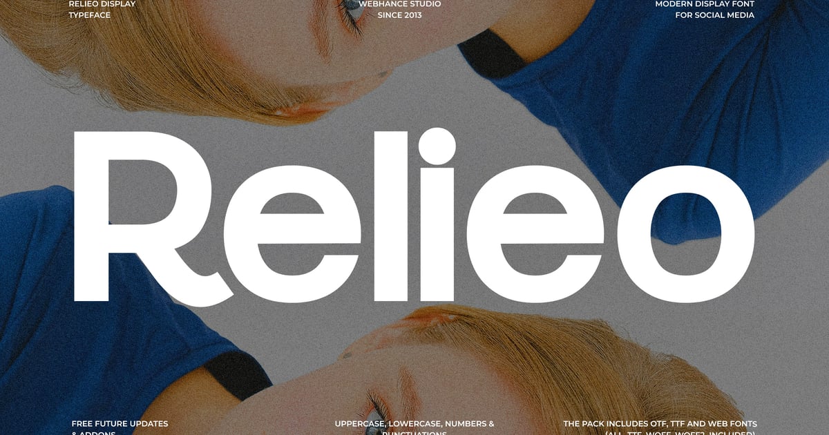 Relieo – 显示无衬线字体系列