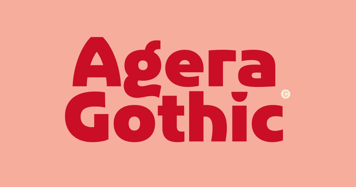 Agera Gothic –现代而经典的优雅字体