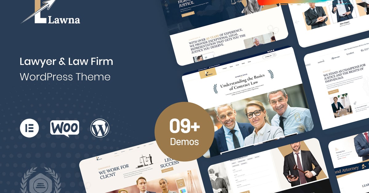 Lawna – 律师和律师事务所 WordPress 主题