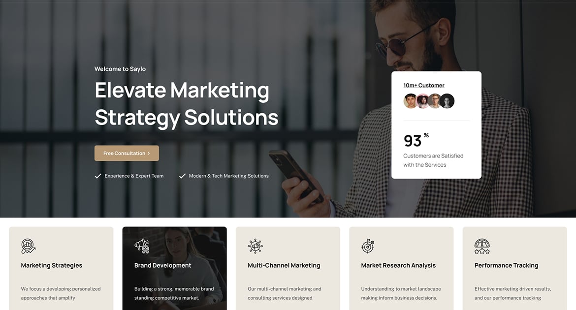 Saylo – 财务与咨询 WordPress 主题